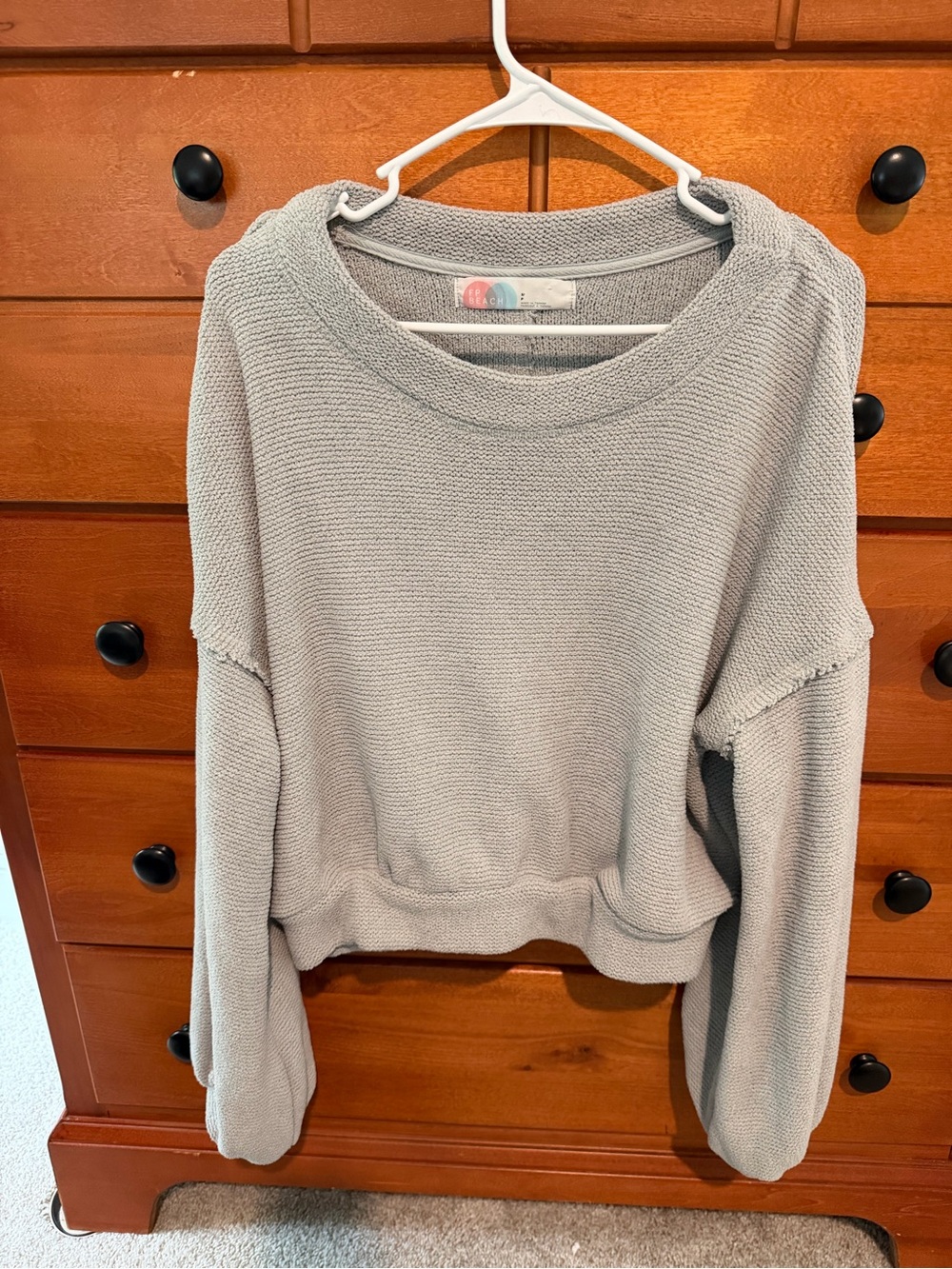 Light Gray Women's FP Knit Pullover Sweater
